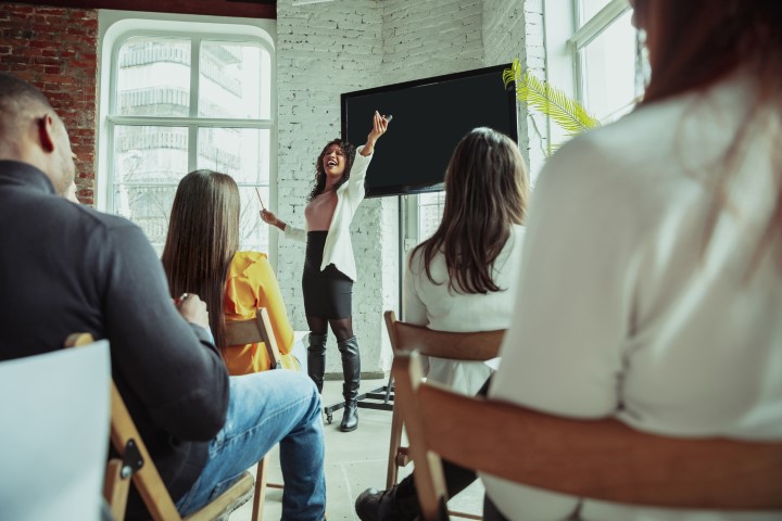 Image of mental health counselor teaching others